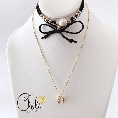 Set choker & necklace - Cheleaccesorios