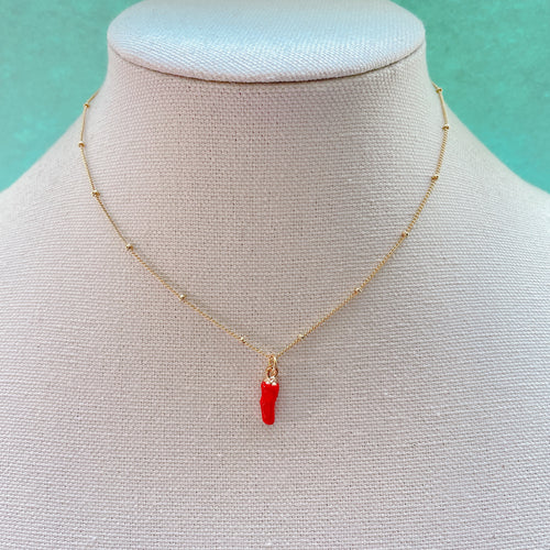 Red chili necklace